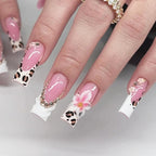 Press-On Nail Set Animal & Glitter Designs