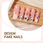 Press-On Nail Set Animal & Glitter Designs