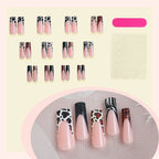 Press-On Nail Set Animal & Gradient Reusable