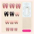 Press-On Nail Set Animal Print & Glitter 24 Piece