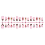Press-On Nail Set Animal Print Reusable Peel-And-Stick