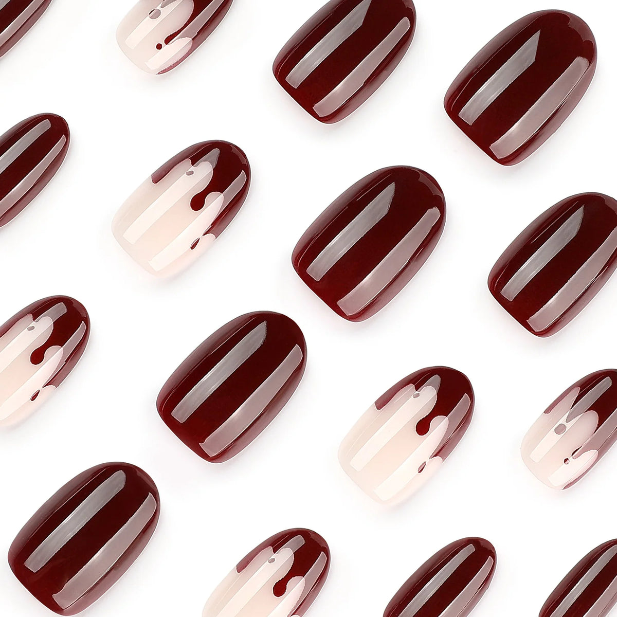 Press-On Nail Set Artful High-Gloss Quick Application