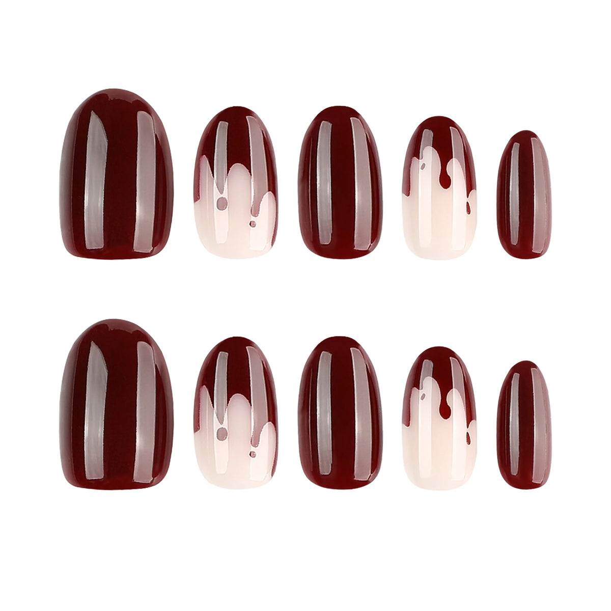 Press-On Nail Set Artful High-Gloss Quick Application