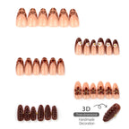 Press-On Nail Set Artful Mixed Designs 24 Piece
