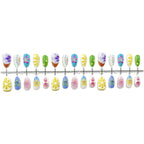 Press-On Nail Set Artisan Floral Strong Adhesive