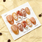 Press-On Nail Set Artisanal Designs & Easy Application