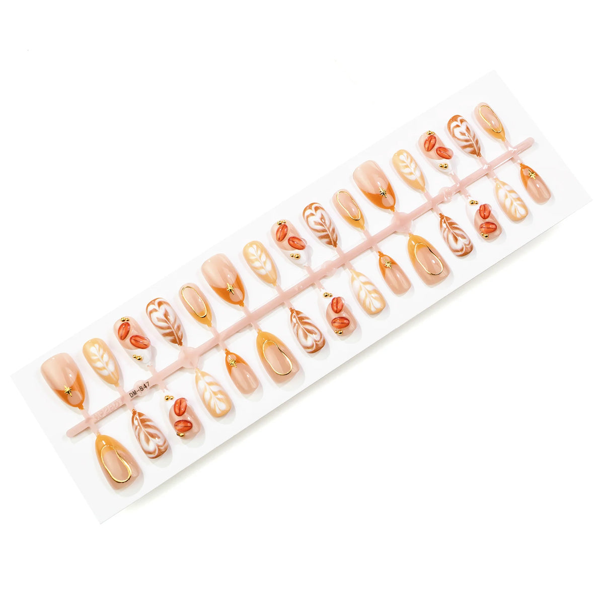 Press-On Nail Set Artisanal Designs & Easy Application