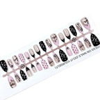 Press-On Nail Set Artistic Designs All Sizes & Tools Included