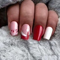 Press-On Nail Set Artistic Designs Comfortable Fit 24-Piece