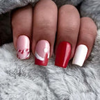 Press-On Nail Set Artistic Designs Comfortable Fit 24-Piece