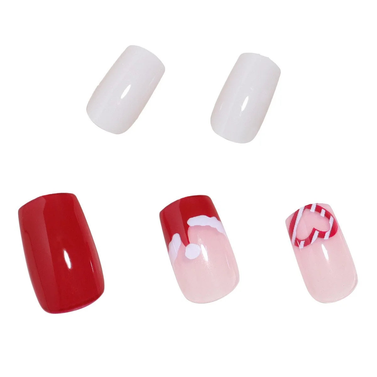Press-On Nail Set Artistic Designs Comfortable Fit 24-Piece