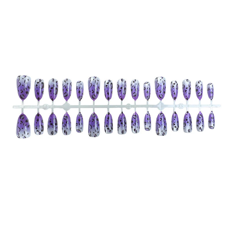 Press-On Nail Set Artistic Designs Easy Application