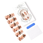 Press-On Nail Set Artistic Designs Easy Application Comfortable Fit
