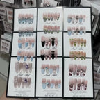 Press-On Nail Set Artistic Designs Easy Application Long-Lasting Wear