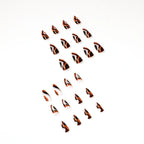 Press-On Nail Set Artistic Designs Flexible & Durable