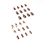 Press-On Nail Set Artistic Designs Flexible & Durable