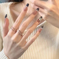 Press-On Nail Set Artistic Designs Long-Lasting