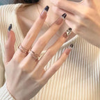Press-On Nail Set Artistic Designs Long-Lasting