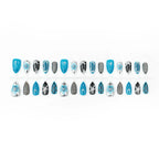 Press-On Nail Set Artistic Designs Long-Lasting Easy Adhesive