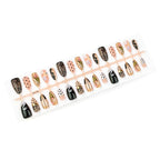 Press-On Nail Set Artistic Designs Long-Wear