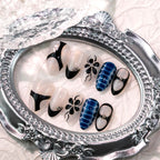 Press-On Nail Set Artistic Designs & Multiple Sizes