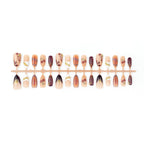 Press-On Nail Set Artistic Designs Peel-And-Stick & Reusable