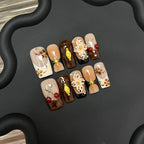 Press-On Nail Set Artistic Designs & Reusable