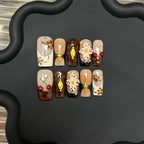Press-On Nail Set Artistic Designs & Reusable
