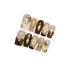 Press-On Nail Set Artistic Designs & Reusable