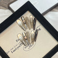 Press-On Nail Set Artistic Designs Reusable