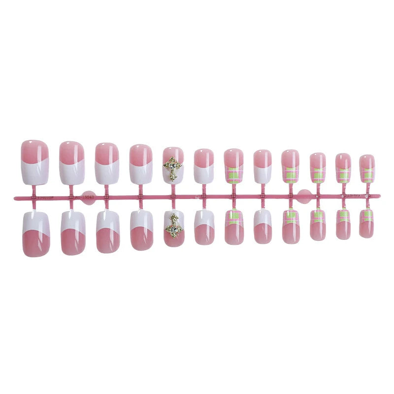 Press-On Nail Set Artistic Designs Reusable & Easy Application