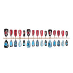 Press-On Nail Set Artistic Designs Reusable & Easy Application