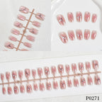 Press-On Nail Set Artistic Designs Reusable & Long-Lasting