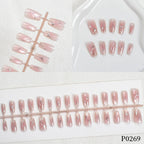 Press-On Nail Set Artistic Designs Reusable & Long-Lasting