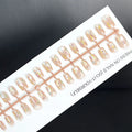 Press-On Nail Set Artistic Finish Nude Long-Lasting