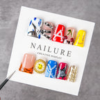 Press-On Nail Set Artistic Floral Easy Application & Comfortable Fit