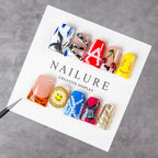 Press-On Nail Set Artistic Floral Easy Application & Comfortable Fit