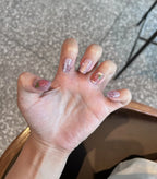 Press-On Nail Set Artistic Floral Long-Lasting & Easy Application