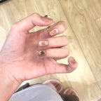 Press-On Nail Set Artistic Floral Long-Lasting & Easy Application