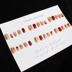 Press-On Nail Set Artistic French Tip Reusable 10 Pack