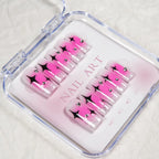 Press-On Nail Set Artistic Gem Accents & Easy Application