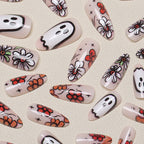 Press-On Nail Set Artistic Handcrafted Easy Application & Long-Lasting Wear