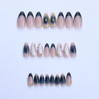 Press-On Nail Set Artistic Ombre Glue-Free Multiple Sizes