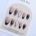 Press-On Nail Set Artistic Ombre Glue-Free Multiple Sizes
