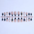 Press-On Nail Set Artistic Ombre Glue-Free Multiple Sizes