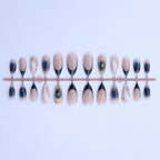 Press-On Nail Set Artistic Ombre Glue-Free Multiple Sizes