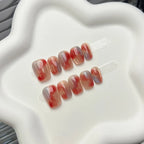 Press-On Nail Set Artistic Ombre Reusable Salon Finish