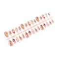 Press-On Nail Set Artistic Patterns & Embellishments No Glue