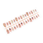 Press-On Nail Set Artistic Patterns & Embellishments No Glue