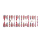 Press-On Nail Set Artistic Patterns Peel-And-Stick